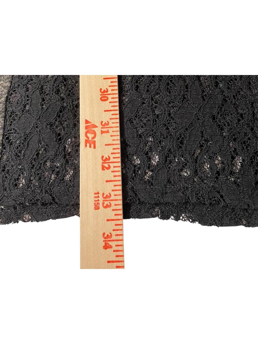 Be Made in USA Black Charcoal Gray Sleeveless Lace Knit Swing Dress NWT Sz Small - Picture 12 of 13